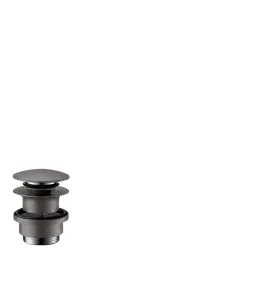 Hansgrohe Basin Waste Push Open Bbc Brushed Black Chrome