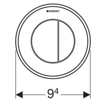 Geberit 116.043.21.1 Flush Button Pneumatic detail view - Image 3