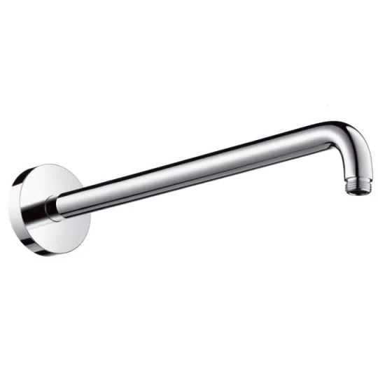 Hansgrohe Shower Arm Dn15 389mm Chrome Chrome detail view - Image 2