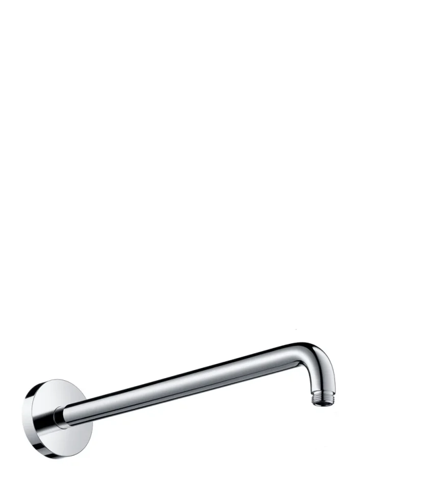 Hansgrohe Shower Arm Dn15 389mm Chrome Chrome detail view - Image 3