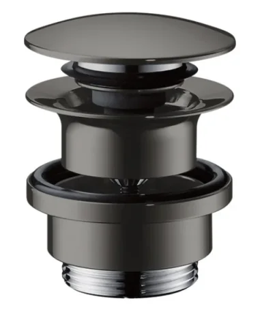 Axor Waste Set 11/4" Push-open For Basin And Bidet Mixers Polished Black Chrome
