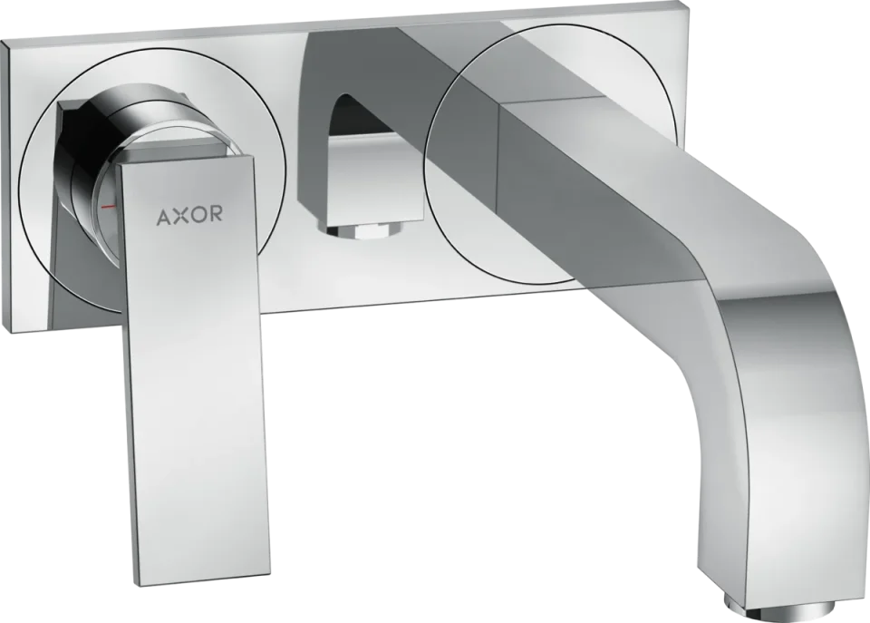 Axor Citterio Single Lever Basin Mixer For Concealed Installation Wall-mounted With Lever Handle, Spout 220 Mm And Plate Chrome product image - Image 1