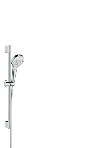 Hansgrohe Croma Select S Shower Set 110 Multi Ecosmart With Shower Rail 65 Cm White/chrome