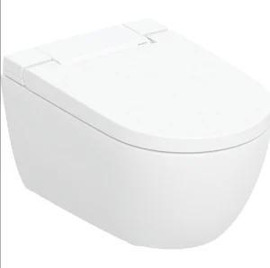 Geberit Aquaclean Alba Wc Complete Solution Wall Hung Pan & Seat With White Cover Detail