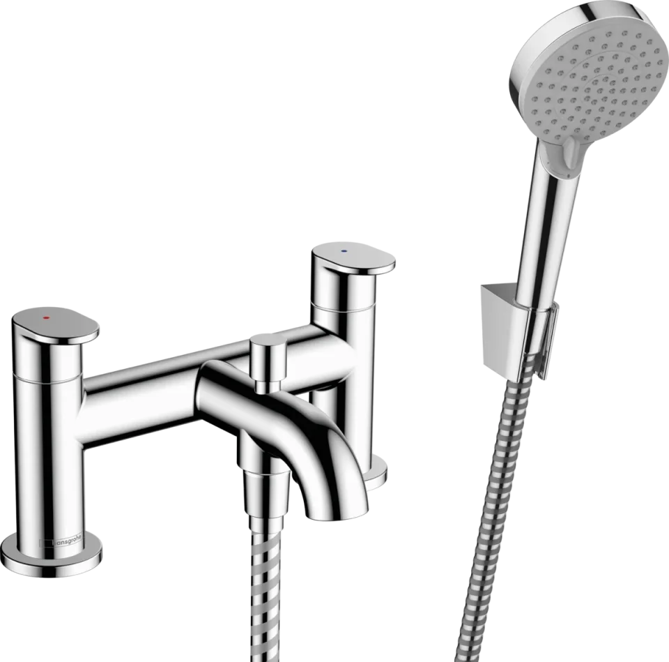 Hansgrohe Vernis Blend Bath/shower M. Rim M.chr Chrome product image - Image 1