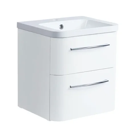 Roper Rhodes 500mm System Isocast Basin - White detail view - Image 2