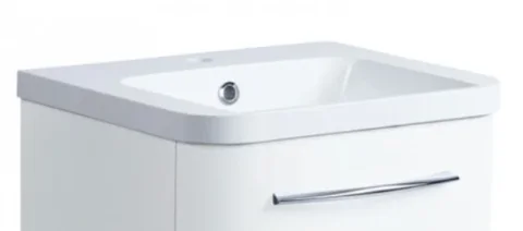 Roper Rhodes 500mm System Isocast Basin - White detail view - Image 3