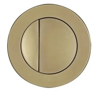 Roper Rhodes Round Flush Button - Brushed Brass product image - Image 1
