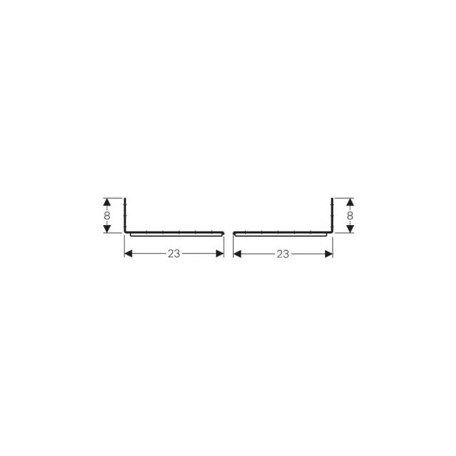 Geberit 111.869.00.1 Duofix Extension Angle Brkts detail view - Image 3