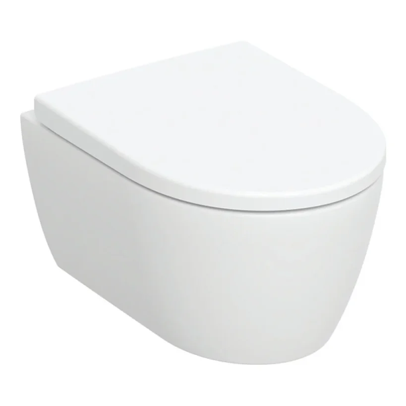 Geberit Icon Compact Wall Hung Pan & Soft Close Seat (rimfree) product image - Image 1