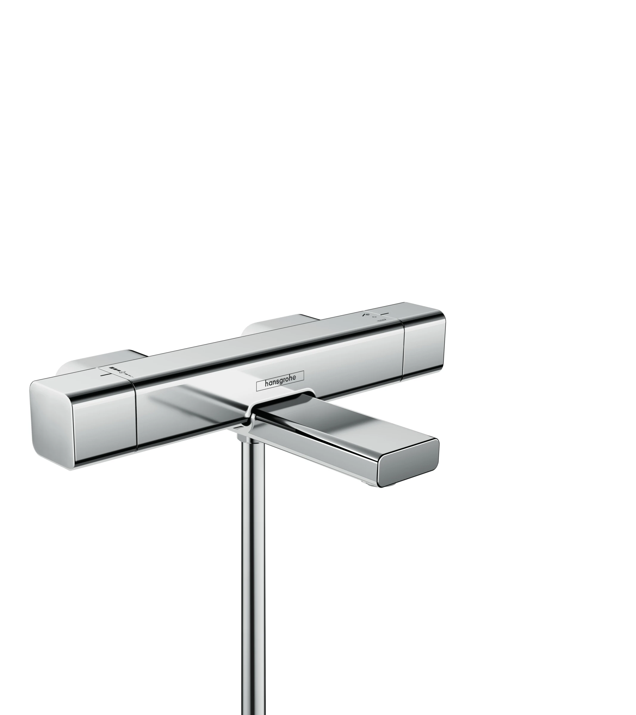 Hansgrohe Ecostat E Thermostatic Bath Filler Mixer Exposed 366 X 226 X 103mm Chrome