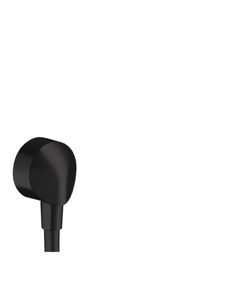 Hansgrohe Fixfit Wall Outlet Dn15 Mb Matt Black product image - Image 1