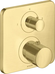 Axor Citterio M Thermostatic Mixer For Concealed Installation With Shut-off / Diverter Valve Brushed Brass