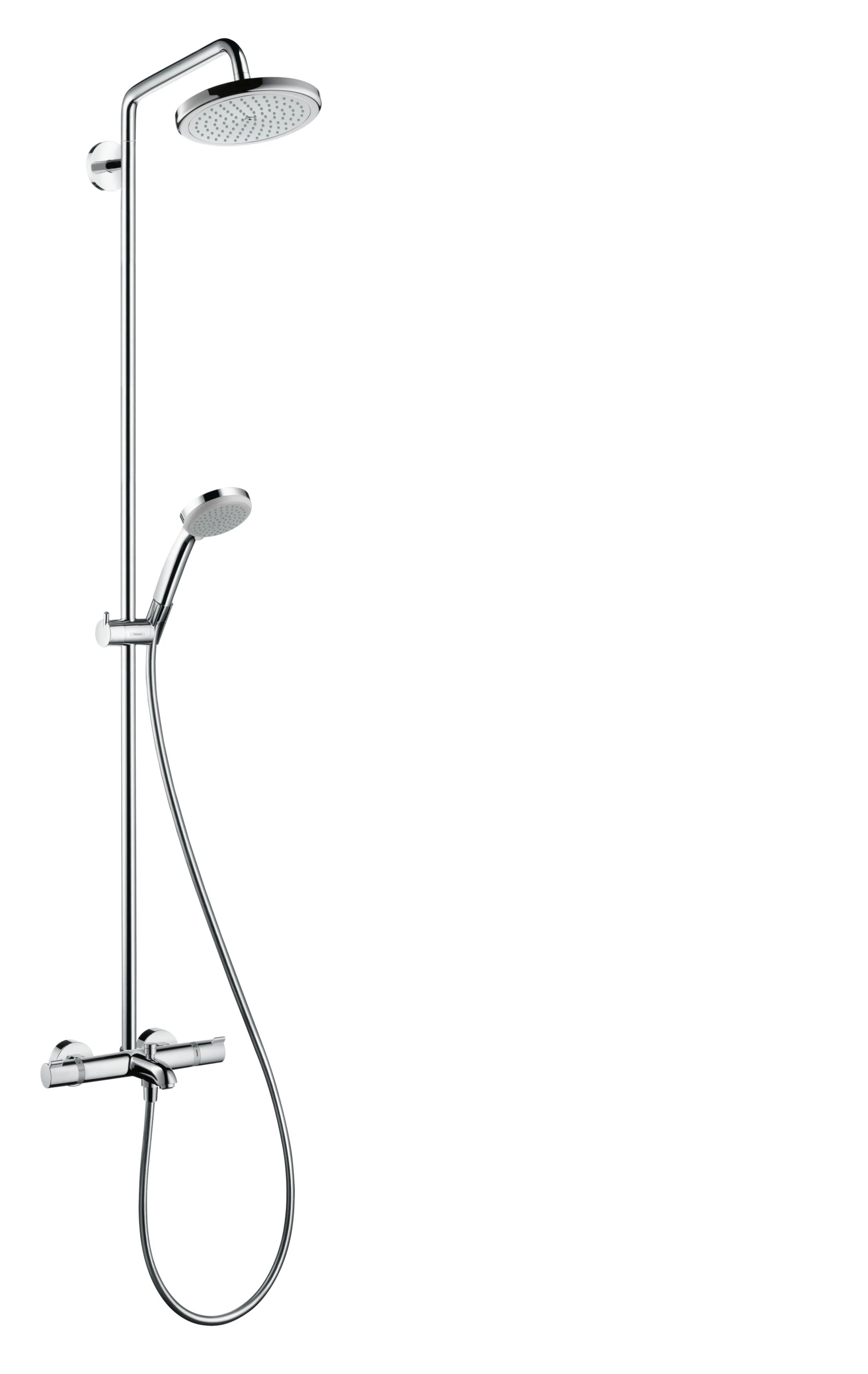 Hansgrohe Croma Showerpipes With Thermostatic Mixer 1452 X 293 X 109mm Chrome