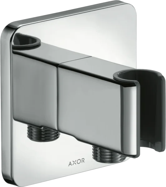 Axor Showersolutions Porter Unit And Wall Outlet Softsquare Chrome
