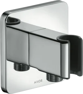 Axor Showersolutions Porter Unit And Wall Outlet Softsquare Chrome
