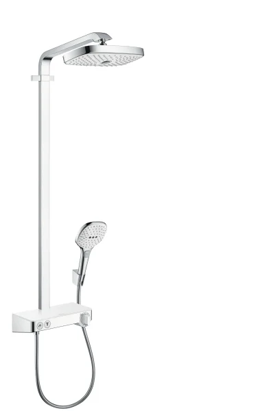 Hansgrohe Xx Rd Select E 300 2jet Showerpipe White/chrome