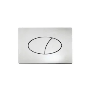Roper Rhodes Ellipse Dual Flush Push Plate - Chrome