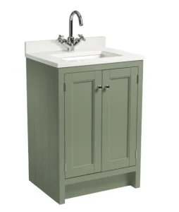 Roper Rhodes 600mm Hampton Undermount Basin Unit - Matt Sage Green