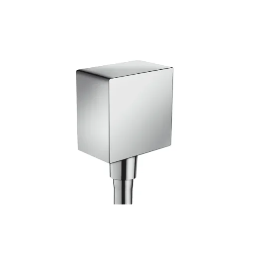 Hansgrohe Fixfit Square Wall Outlet Dn15 Ch.nrv Chrome detail view - Image 2