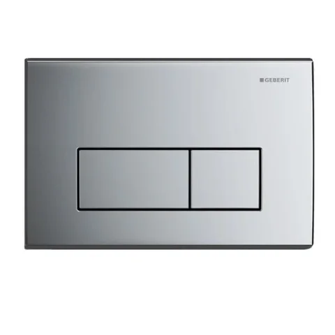 Geberit Kappa50 Square Flush Plate For Dual Flush - Gloss Chrome product image - Image 1