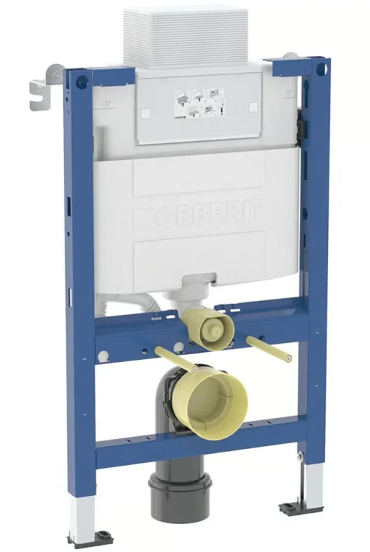 Geberit Duofix element for wall-hung WC, 82 cm, with Alpha concealed cistern 12 cm, 5.8 / 3 litres -  458.033.00.2 product image - Image 1