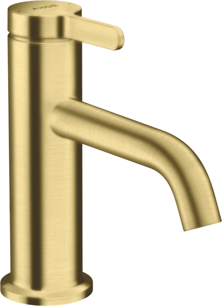 Axor One Single Lever Basin Mixer 70 With Lever Handle And Waste Set Brushed Brass