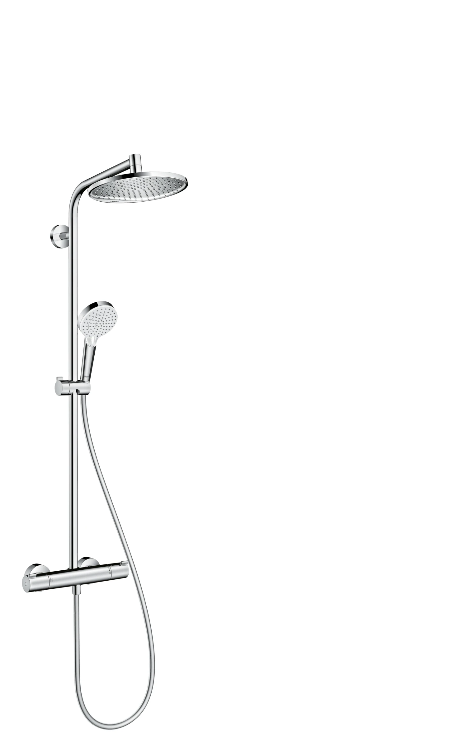 Hansgrohe Crometta S Showerpipes With Thermostatic Mixer 1100 X 360 X 115mm Chrome