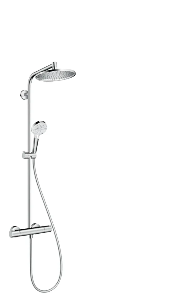 Hansgrohe Crometta S 240 Showerpipe Chrome Chrome product image - Image 1