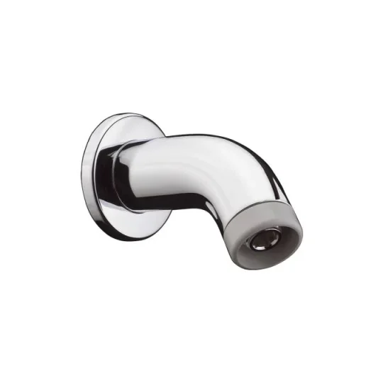 Hansgrohe Shower Arm Dn15 100mm Chrome Chrome detail view - Image 2