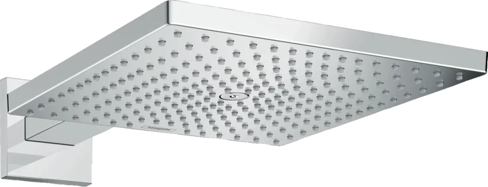 Hansgrohe Rd E 300 1jet Sh Wall Chrome Chrome detail view - Image 2