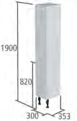 Roper Rhodes 300mm Standard Depth Tall Unit Carcass - Natural Oak