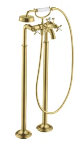 Axor Montreux 2-handle Manual Bath Mixer Floor-standing With Cross Handles Brushed Brass