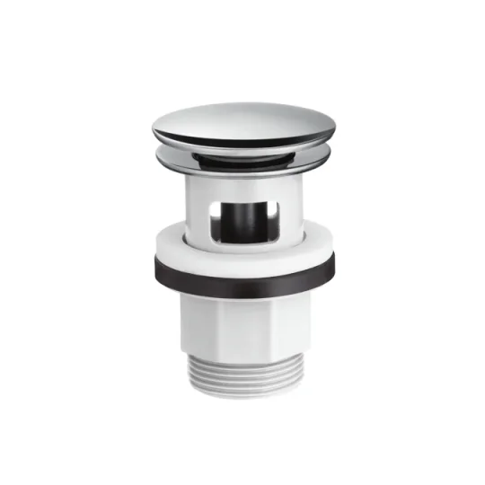 Hansgrohe Basin Waste Push Open Plasticchrome detail view - Image 2