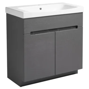 Roper Rhodes 800mm Diverge Freestanding Unit - Charcoal Elm product image - Image 1