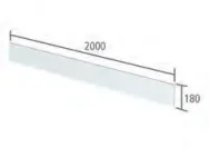 Roper Rhodes 2mx180mm Aruba Plinth - White