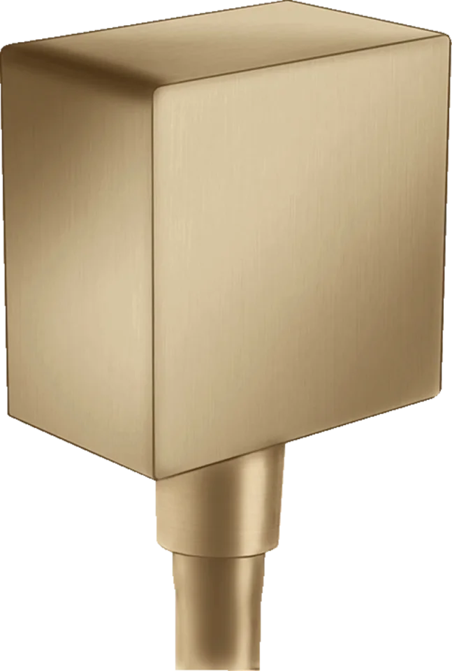 Hansgrohe Fixfit Square Wall Outlet Dn15 Rv Bbr Brushed Bronze detail view - Image 2