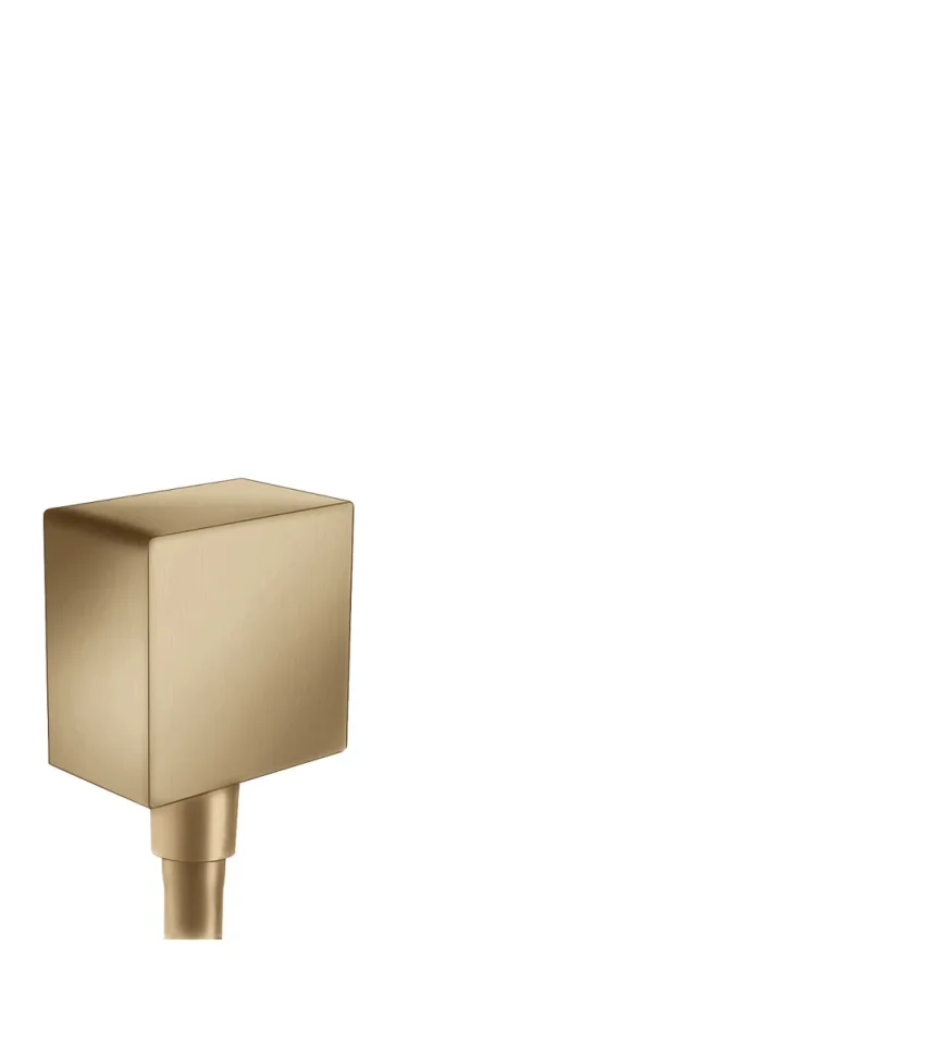 Hansgrohe Fixfit Square Wall Outlet Dn15 Rv Bbr Brushed Bronze product image - Image 1