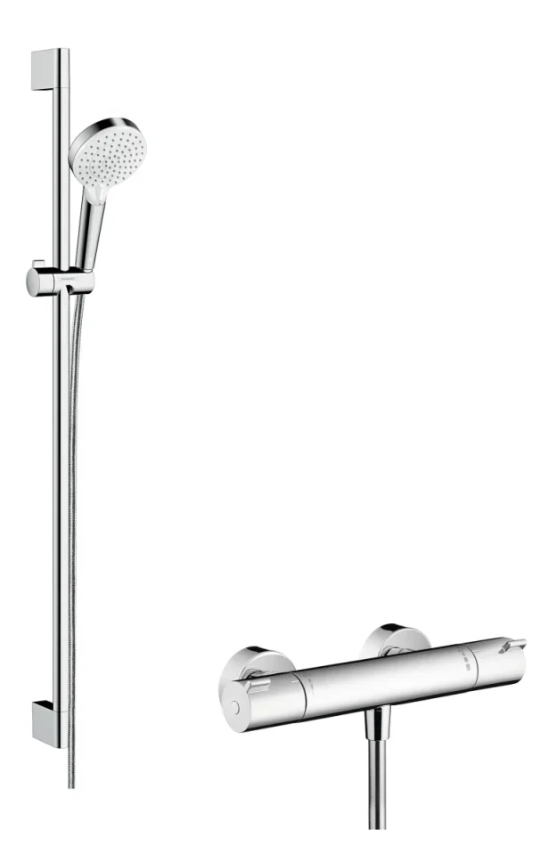 Hansgrohe Crometta Vario Combi 1001cl Set 900mm White/chrome product image - Image 1