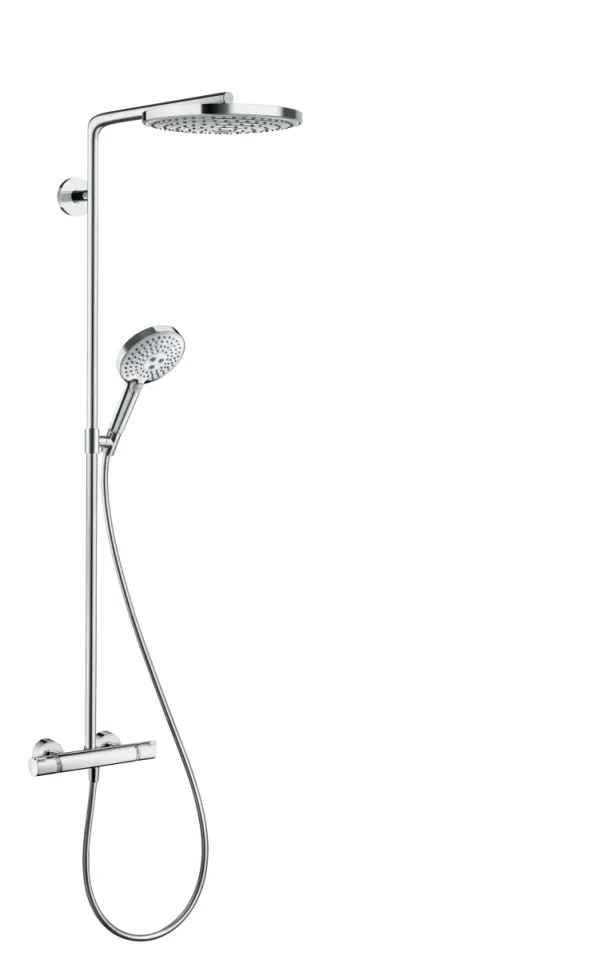 Hansgrohe Rd Select S 240 2jet Showerpipe Chrome product image - Image 1