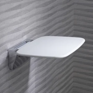 Roper Rhodes Thermoset Shower Seat - White+chrome Trim