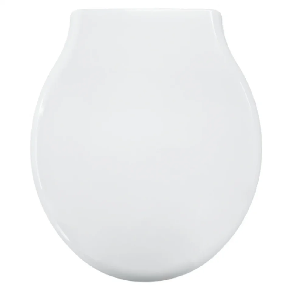 Bagno Design Biarritz (Galassia Ethos) Soft Close Seat & Cover White With Chrome Hinges - Image 1