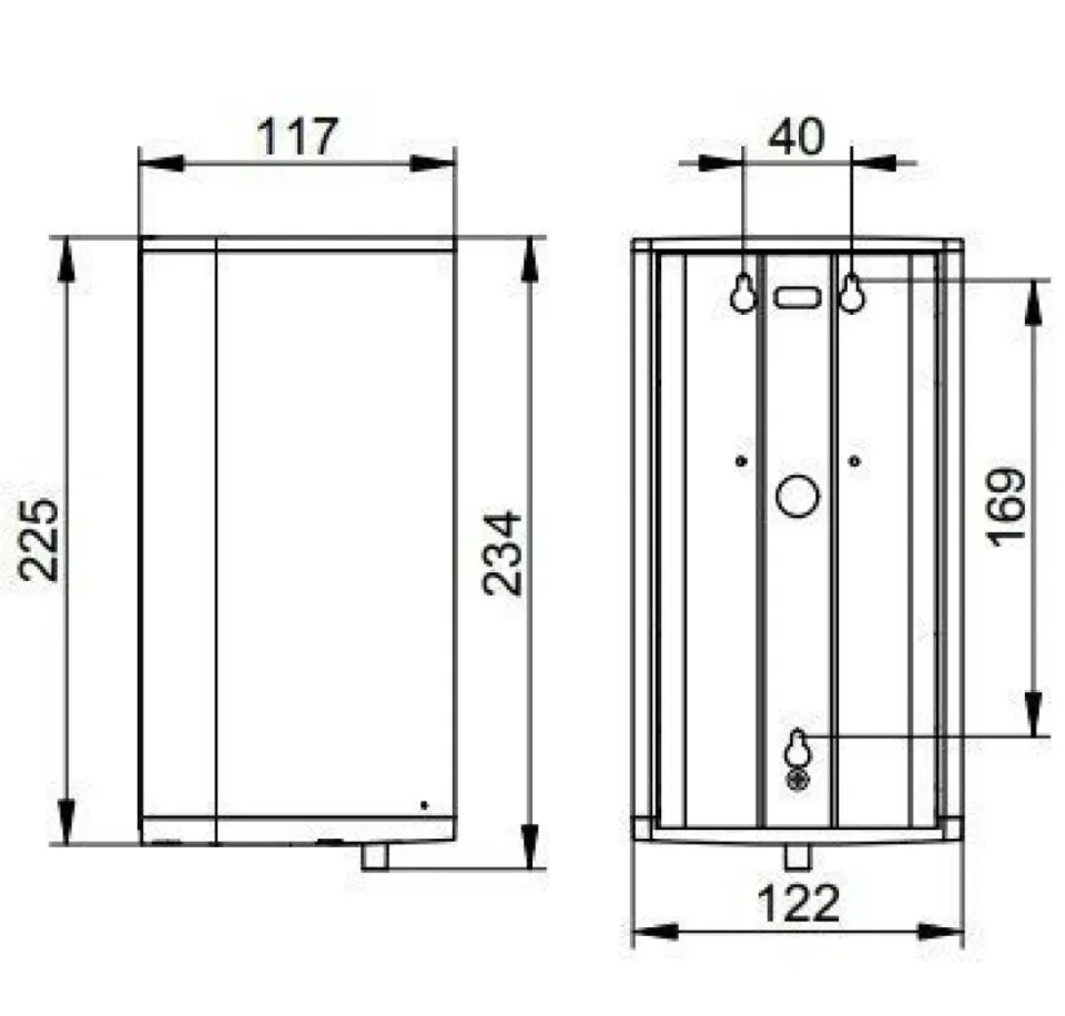 Keuco Plan Touchless Sanitiser Dispenser Chrome Plated / Anthracite - Image 2