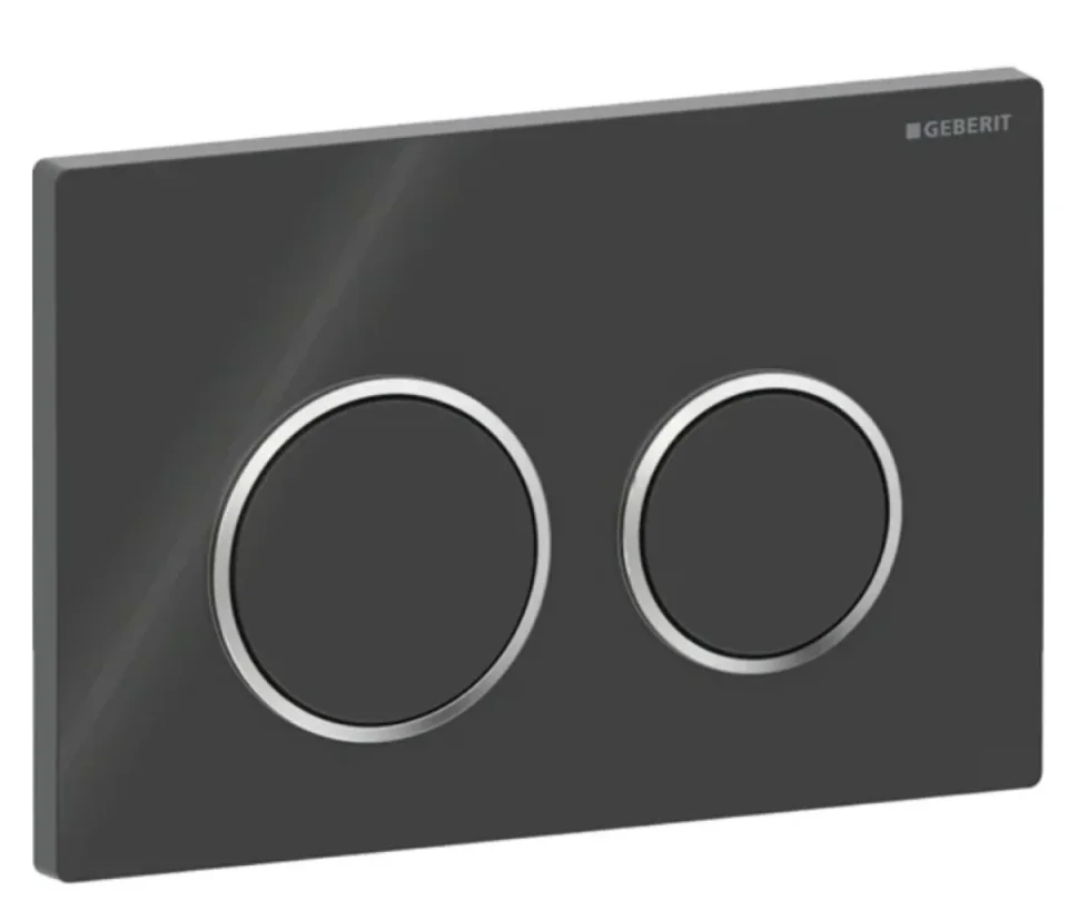 Geberit 115.240.km.1 Kappa21 F/ Plate Blk/cp/blk - Image 1