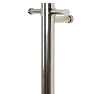 Thermosphere 230v Vertical Heated Towel Bar Round 900mm Brushed Stainless