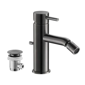 Single Lever Bidet Mixer With Pop up Waste