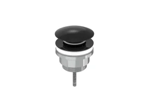 Saneux Universal Basin Waste, Slotted & Unslotted - Satin Black