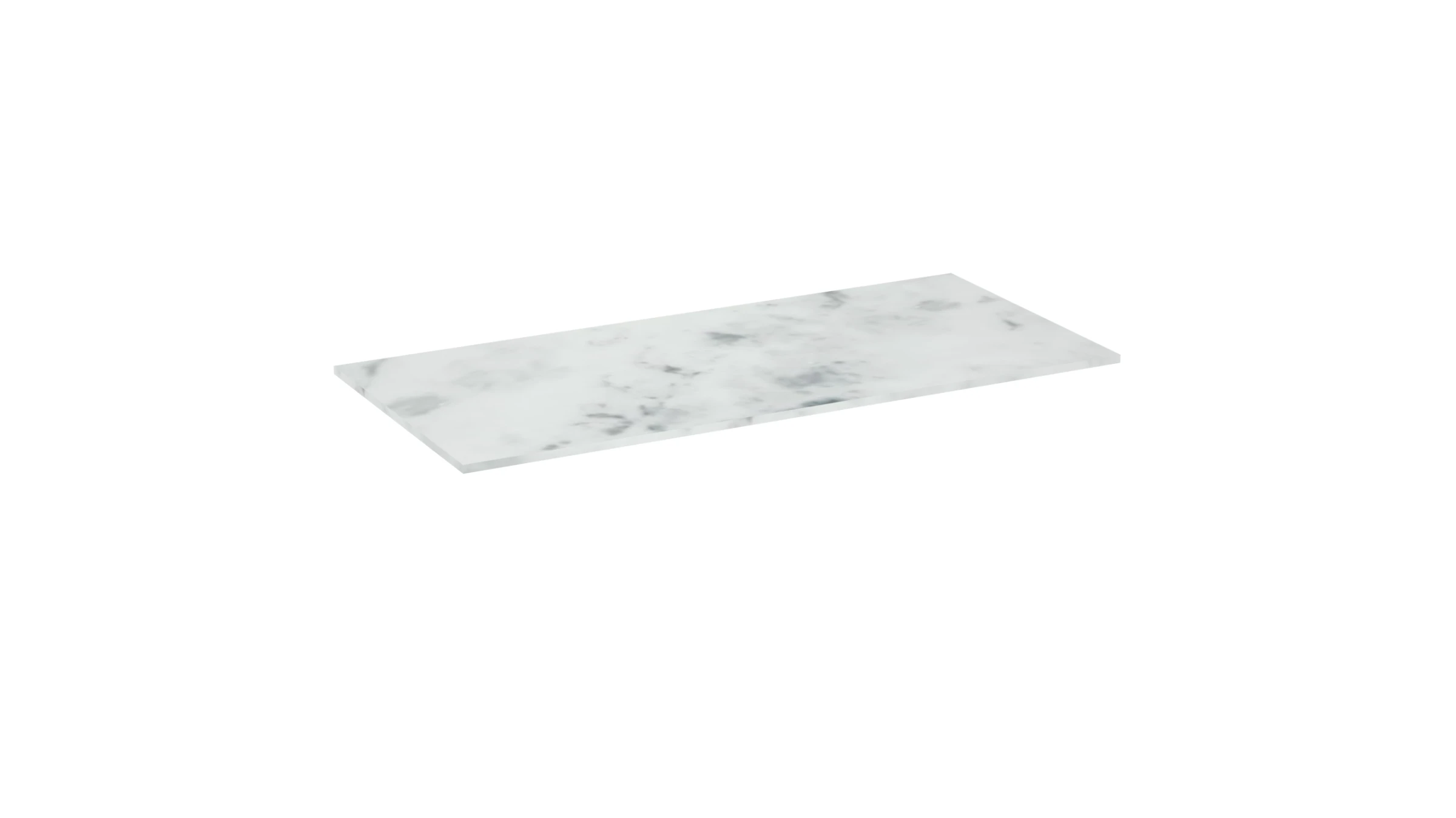Saneux Uni 60cm Countertop - Matte Carrara White - 12mm