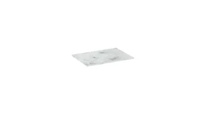 Saneux Uni 50cm Countertop - Matte Carrara White - 12mm - Slim Depth (36cm)