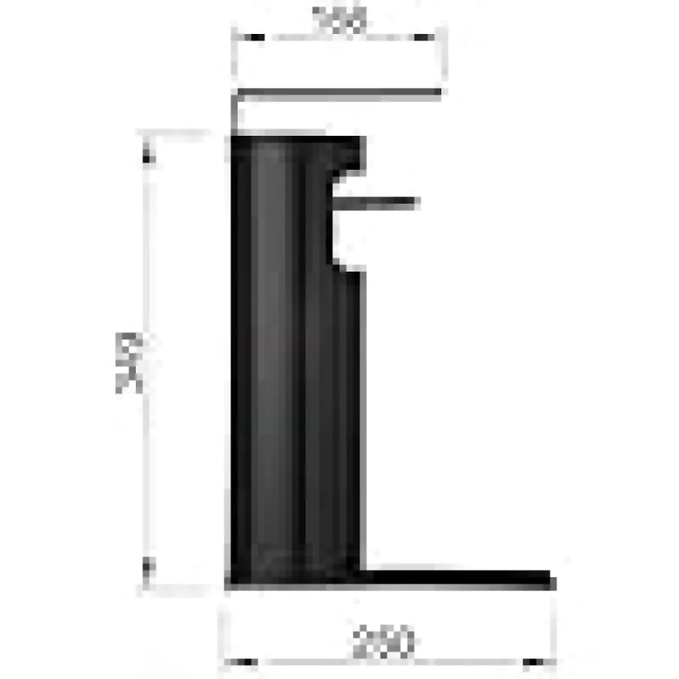 Keuco Plan Sanitiser Dispenser Wall Model Including Pump And Plastic Insert Black detail view - Image 9
